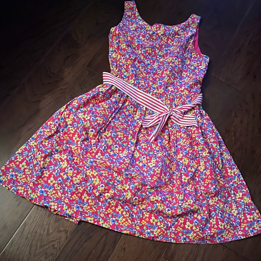 Childrens flower polo dress | Size 16